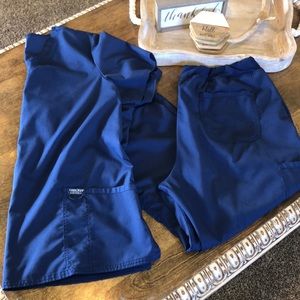 Navy Blue Cherokee Scrub Set